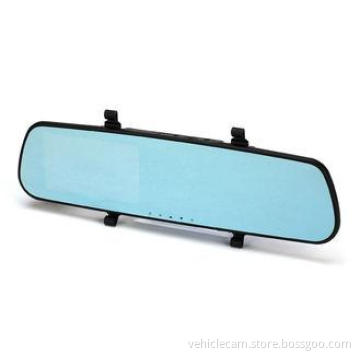 HD 1080P Night Vision LCD Rear View Mirror DVR With 6 LED L